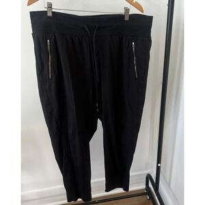 ATHLETA Trekkie North High Rise Jogger Black Drawstring Lightweight Women's 18